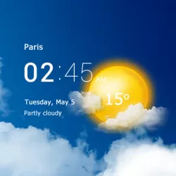 Transparent Clock And Weather.webp